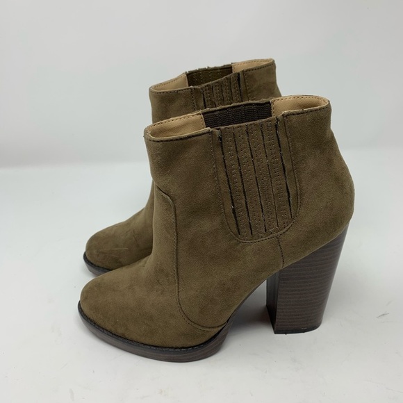 ZARA Trafaluc Brown Vegan Suede Ankle Booties - Picture 4 of 7